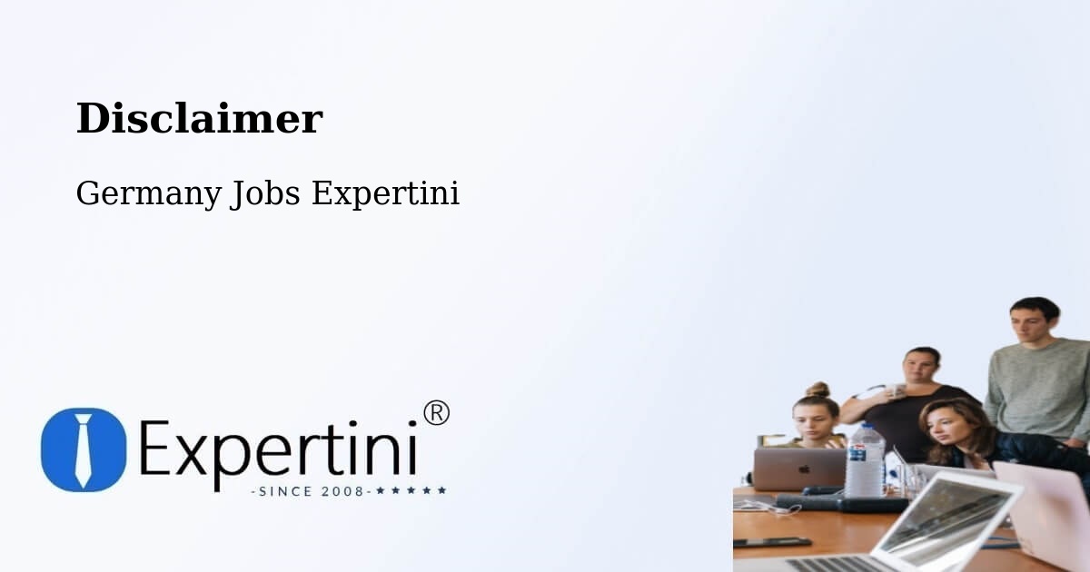 Disclaimer – Vrees - Germany Jobs Expertini